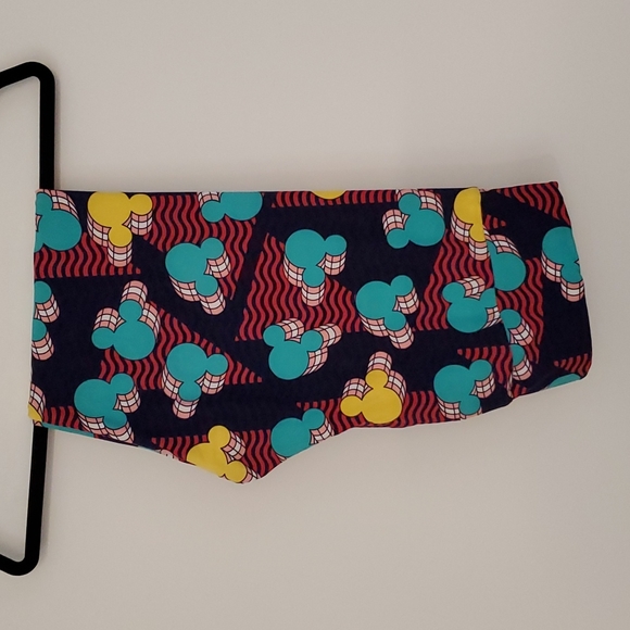 LULAROE DISNEY Mickey Mouse head logo multicolored TC Tall and Curvy - Picture 1 of 6